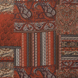 Mosaik Rot Bedruckter Chiffon Stoff - Ribes y Casals
