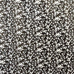 Gaze-Stoff Weiße Blätter Schwarzer Hintergrund - Ribes y Casals