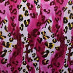 Satin-Chiffon-Stoff Fuchsia Fuchsia gesprenkelt - Ribes y Casals