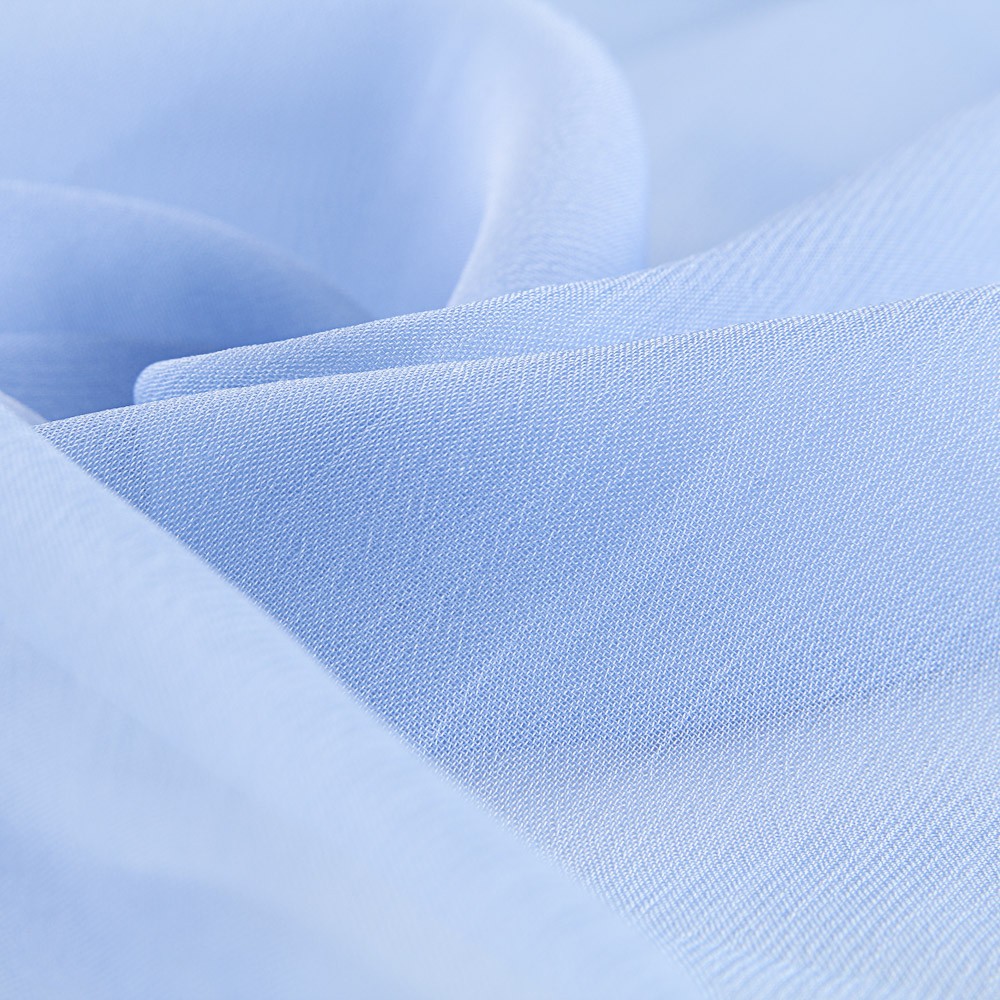Reststück Gaze Tornasol Himmelblau – verschiedene Maße x Breite 150 cm - Ribes y Casals