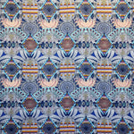 Stoff Georgette Aztec Aztec Blauer Hintergrund - Ribes y Casals