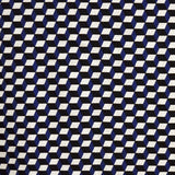Stoff Georgette Gedruckter Würfel Blau - Ribes y Casals