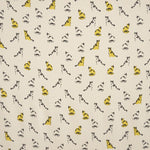 Stoff Georgette Bedruckte Katze Gelb Katze - Ribes y Casals