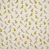 Stoff Georgette Bedruckte Katze Gelb Katze - Ribes y Casals