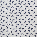 Kinder-Stoff Delfin Marineblau - Ribes y Casals