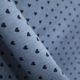 Kinder-Denim-Stoff Navy Hearts - Ribes y Casals