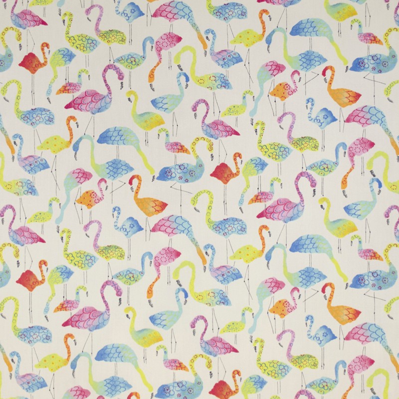 Flamingos Multicolour Stoff für Kinder - Ribes y Casals