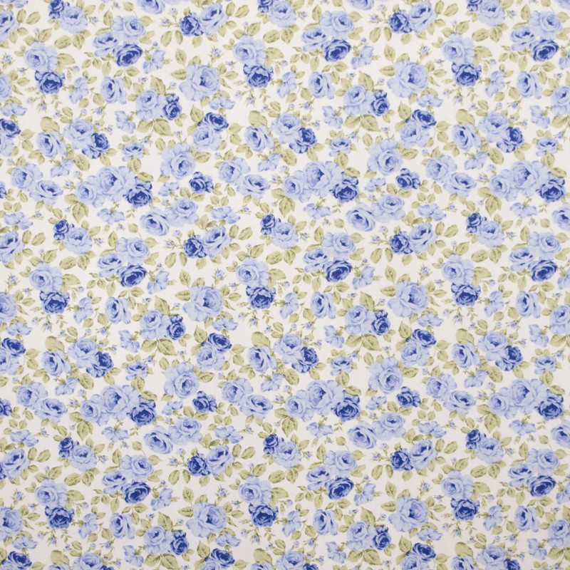 Kinder-Stoff Blaue Blumen - Ribes y Casals