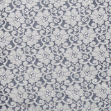 Denimblauer Spitzen-Jacquard-Stoff - Ribes y Casals