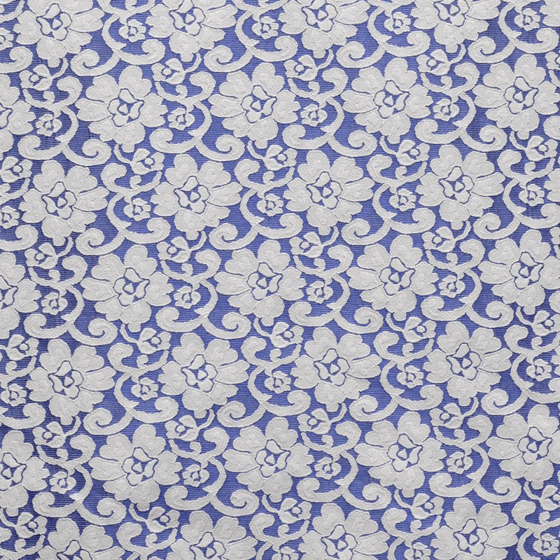 Blauer Spitzen-Jacquard-Stoff - Ribes y Casals