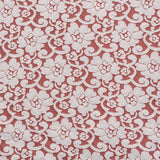 Roter Spitzen-Jacquard-Stoff - Ribes y Casals