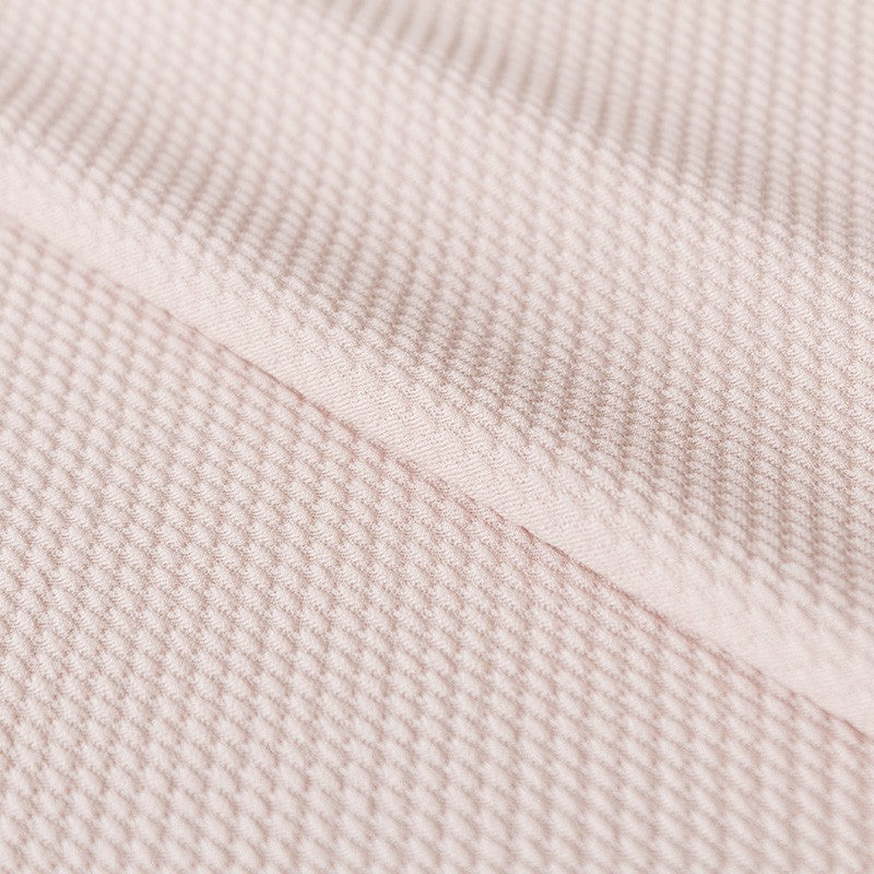 Geometrischer Jacquard-Strickstoff Ecru - Ribes y Casals