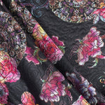 Jacquard-Stoff Japan Schwarz - Ribes y Casals