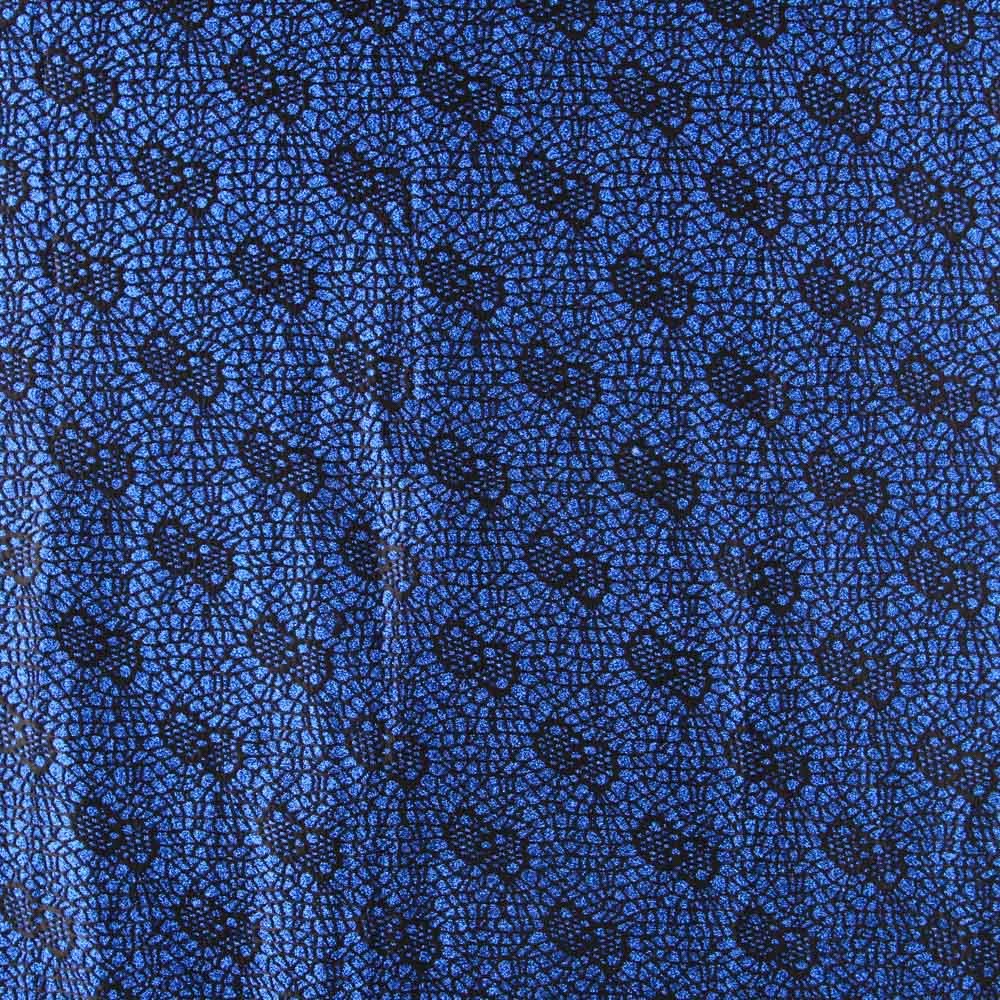 Lamé Spider Stoff Blau - Ribes y Casals
