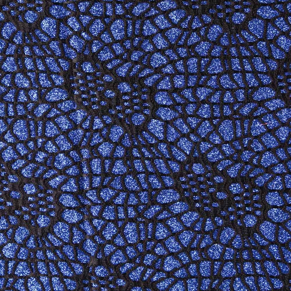 Lamé Spider Stoff Blau - Ribes y Casals