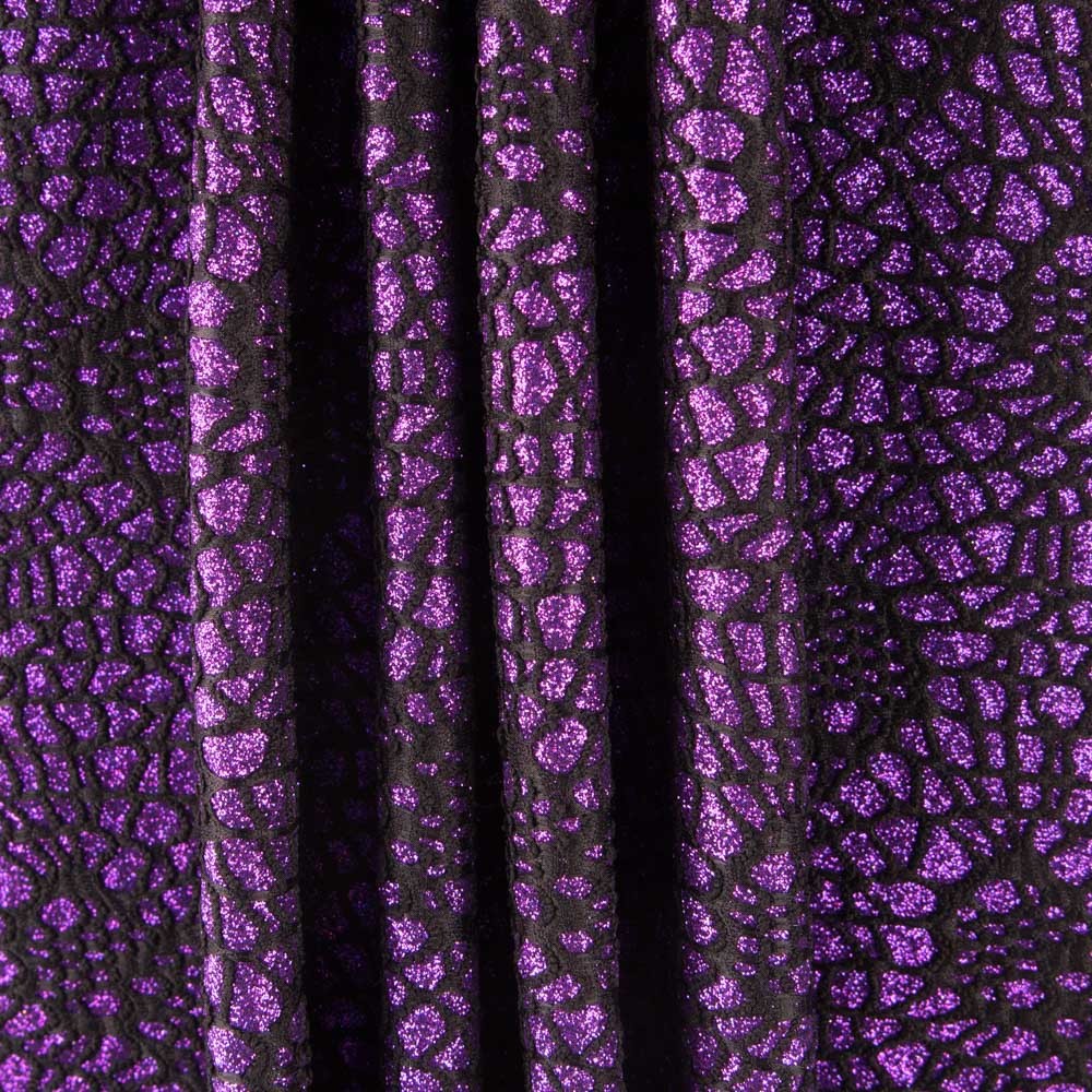 Lamé Spider Stoff Lila - Ribes y Casals