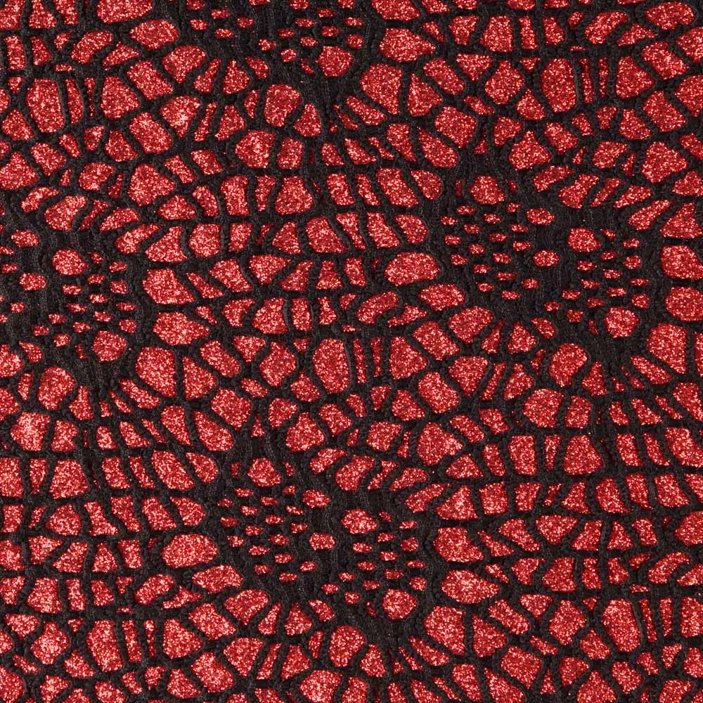 Stoff Lamé Spider Rot - Ribes y Casals