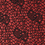 Stoff Lamé Spider Rot - Ribes y Casals
