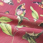 Stoff Lamé Botanic Granat - Ribes y Casals