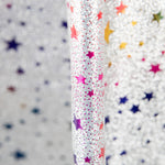 Lamé Glitter Glitter Stars Silber Stoff - Ribes y Casals