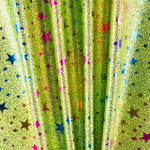 Lamé Glitter Glitter Stars Stoff Grün - Ribes y Casals