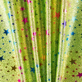 Lamé Glitter Glitter Stars Stoff Grün - Ribes y Casals
