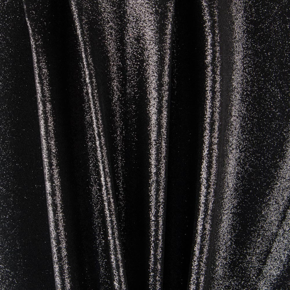 Lamé-Glitzer-Stoff Schwarz - Ribes y Casals