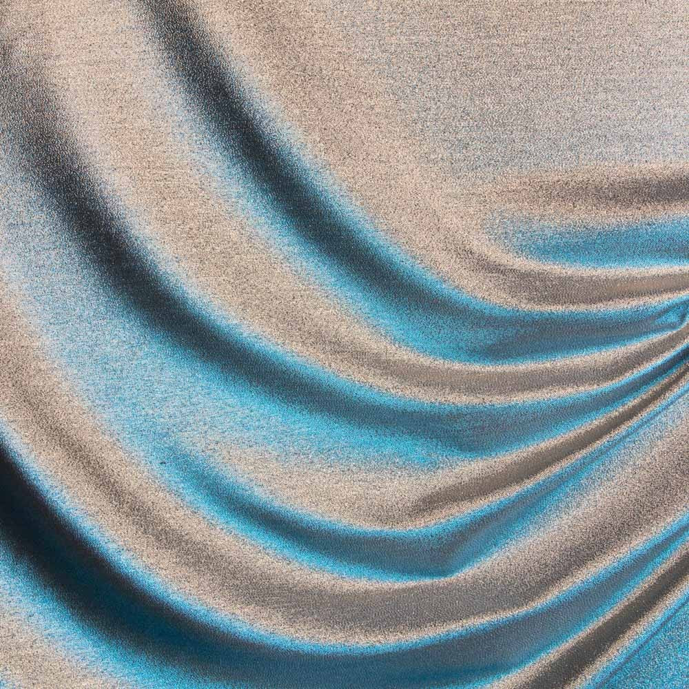 Lamé-Stoff Tornasol Hellblau - Ribes y Casals