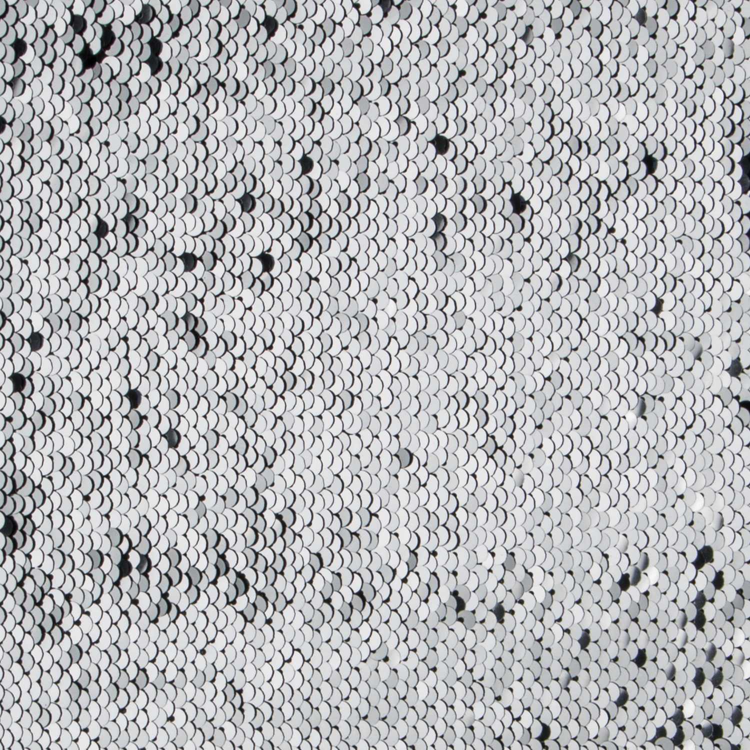 Paillettenstoff Zwei Seiten Navy-Silber - Ribes y Casals