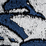 Paillettenstoff Zwei Seiten Navy-Silber - Ribes y Casals