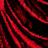 Paillettenstoff zweiseitig grün-rot - Ribes y Casals
