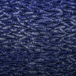 Marineblaues Blätter-Pailletten-Tuch - Ribes y Casals