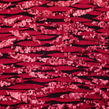 Rote Blätter Pailletten-Stoff - Ribes y Casals