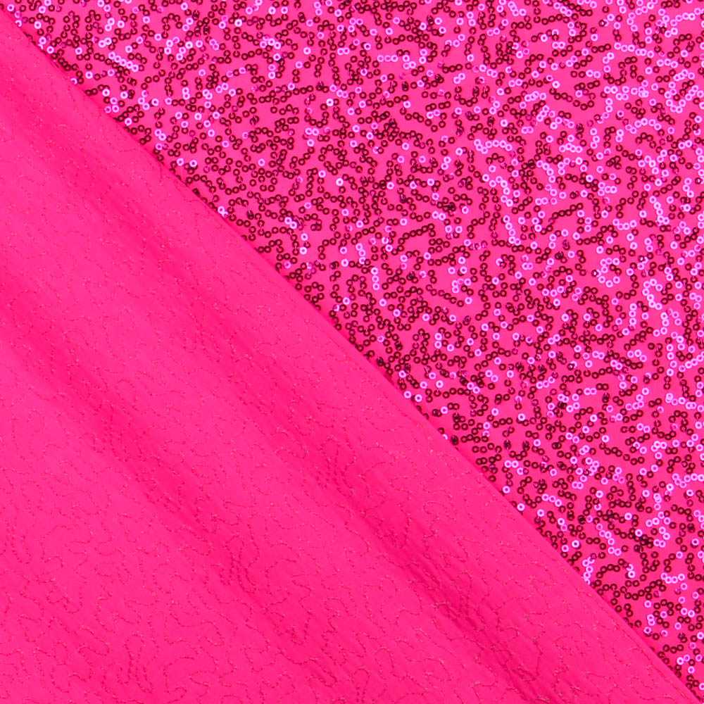 Fuchsia Lycra Paillettenstoff Fuchsia - Ribes y Casals
