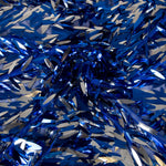 Feder-Pailletten-Stoff Feather Blue - Ribes y Casals