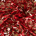 Rote Feder Pailletten Stoff - Ribes y Casals