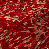 Rote Feder Pailletten Stoff - Ribes y Casals