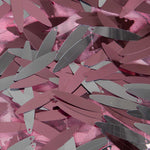 Stoff Pailletten Feder Rosa - Ribes y Casals