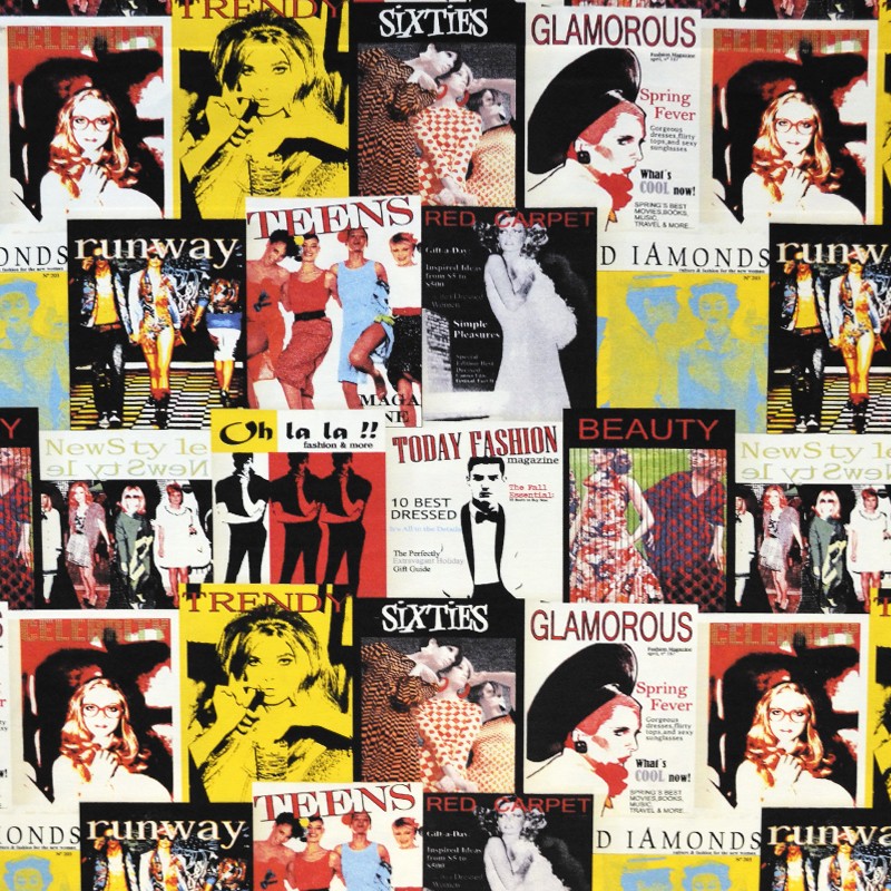 Glamouröser bedruckter Canvas-Stoff - Ribes y Casals