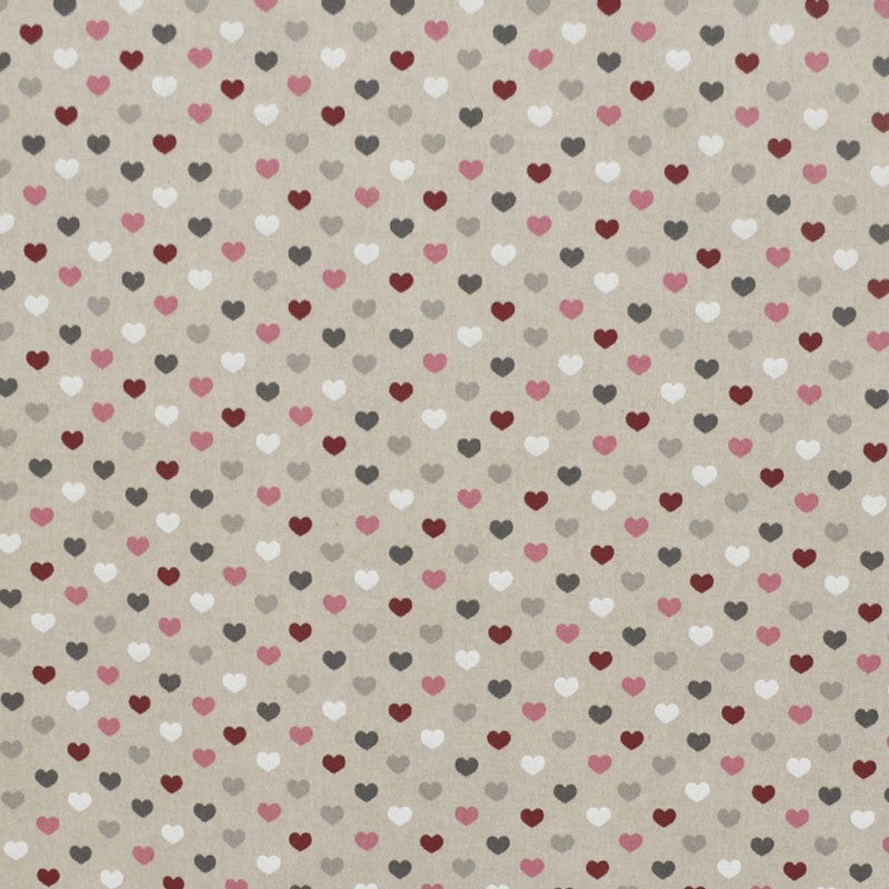 Canvas-Stoff Multicolour Hearts - Ribes y Casals