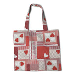 Segeltuch Segeltuch Herzen Patchwork-Stoff Rot - Ribes y Casals