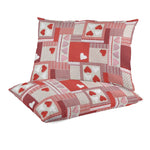 Segeltuch Segeltuch Herzen Patchwork-Stoff Rot - Ribes y Casals