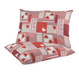 Segeltuch Segeltuch Herzen Patchwork-Stoff Rot - Ribes y Casals