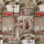 Bedruckter Canvas-Stoff Italien - Ribes y Casals