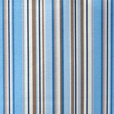 Bedruckter Canvas-Stoff Blau gestreift - Ribes y Casals