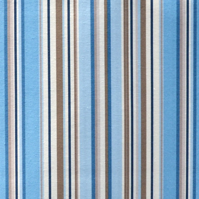 Bedruckter Canvas-Stoff Blau gestreift - Ribes y Casals