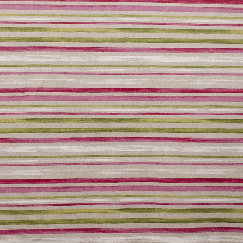 Bedrucktes Segeltuch Streifen Fuchsia - Ribes y Casals