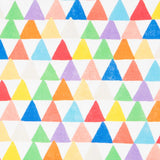 Bedruckter Canvas-Stoff Dreiecke Multicolour - Ribes y Casals