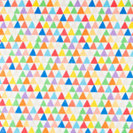 Bedruckter Canvas-Stoff Dreiecke Multicolour - Ribes y Casals