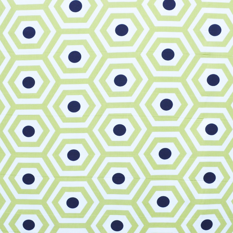 Geometrischer Canvas-Stoff Pistazie Grün - Ribes y Casals